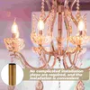 Candle Holders 6pcs Chandelier Lamp Base Sleeves Metal Light Socket Covers Iron Candelabra Lighting Fixture Accessories