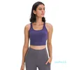 Mode-Yoga-Weste mit BH-Behälter Laufen Fitness Gym Kleidung Damen Unterwäsche Sport Gepolsterte Crop Tops Shirt