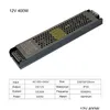 Transformadores de iluminación 2M Trathin LED Fuente de alimentación DC 12V 24V Transformadores de iluminación Carcasa de aluminio Ac110-220V Controlador para tira Advertis Dhmcj