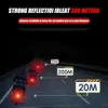Ny motorcykel Electric Vehicle Circular Reflective Sheet Night Driving Safety Varningsskylt M6 Skruvbil Lysande reflekterande ark