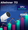 Projectors Transpeed 4K WiFi6 Projector Android 11.0 200 ANSI Dual WiFi Allwinner H713 BT5.0 1280*720p Hem Cinema utomhus bärbar 231109