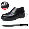 Dress Shoes Elevated shoes men s 8cm summer sandals with elevated leather inside 10cm hollowed out business dress big toe 231110