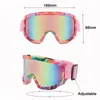 Skibrille Anti-Fog-Motorrad-Winter-Snowboard-Skibrille Outdoor-Sport Winddichte Maske Off-Road-Helm 231109