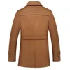 Misto lana da uomo Giacca invernale in lana Uomo Casual Addensare Colletto alla coreana Cappotti Casaco Masculino Palto Giacca a vento da uomo Soprabito Trench in lana 5XL 231109