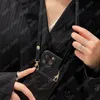 iPhone 13 Pro Max 11 12 14plus 15Promax Cross Body Phonesケースファッションブランド保護シェル付きレンズ保護フィルムのデザイナーレザー携帯電話ケース