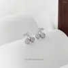 Stud Earrings S925 Sterling Silver Temperament Design Cherry Earring Personality Senior Sense Female Jewelry