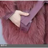 Women's Fur Imitate Coat Mid-Length Fashion Waist Winter 2023 Jacket Trend M383