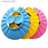 Shower Caps Safe Shampoo Shower Bathing Bath Protect Soft Cap Hat For Baby Wash Hair Shield Bebes Children Bathing Shower Cap Hat KidsL231118