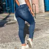 Jeans femininos mulheres calças lápis skinny cintura alta para mulher 90s calças tornozelo comprimento zip hem vaqueros