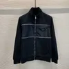 Мужские куртки дизайнерские 2023 треугольные стандартные железные брендовые нагрудные куртки с карманом на молнии пальто-кардиган на молнии 3FJ6