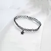 Choker vintage tatuaż elastyczne elastyczne symulowane perłowe czarne geometryczne księżycowe wisior gwiazdy dla kobiet rybacki chocker