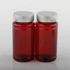 175 ml lege medicijncapsules Refilleerbare fles bruine gezondheidscapsule flessen Pet Metalen dop lege flessen aas