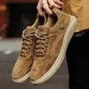 Suede jurk mannen echte lederen loafers casual heren sneakers varen oxford oxford outdoor jogging schoenen groot formaat 38-47 2 90's