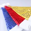 240pcs/lot 28*36cm Sequin Xmas Hat Santa Christmas Adult Hat Xmas Party Supplies Christmas Decoration C07