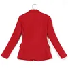 Robes de travail costume professionnel pour femmes, Style mode rouge OL tempérament mince manteau d'affaires élégant deux pièces