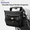 DIAPER Väskor SUNVENO DIAPER Väska stor kapacitet Mama Travel Bag Maternity Universal Baby Barnvagn Organiserl231110