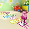 Geschenkpapier Cartoon Zahlengitter Hopscotch Game Bodenaufkleber Abnehmbare selbstklebende Kinderzimmer-Aufkleber Eltern-Kind-Heimdekoration