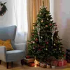 Fiori decorativi 5 pezzi Ghirlanda di Natale Decorazione dell'albero di Natale Plettri invernali Stelo di bacche finte Glitter Steli artificiali Bastoncini