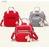 Diaper Bags High Level Canvas Colorful Mommy Diaper Bag Baby Nappy Bags Maternity Mommy Women Backpack/Handbag/Messenger Three-In-One BagL231110