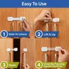 Baby Walking Wings 10pc Child Safety Strap Locks for Cabinets and Drawers Toilet Fridge More. Adhesive Pads.No Installation Required 231109