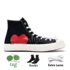 2024 High Top Vintage Commes des Garcons x 70. Buty płócienne Designer Women Mens All Star Classic 70 Chucks Taylors Low Multi-Heart Flats Treakers