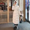 Vrouwen Trenchcoats Jas Winter 2023 Donsjacks Met Capuchon Warm Dikker Witte Eend Jas Parka Vrouwelijke Lange Slanke Bovenkleding tops
