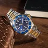 Men's Automatic Mechanical Ceramic Watch All Stainless Steel Swimming Watch Sapphire Luminous Watch Business Leisure Diving 2023 New