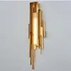 Muurlampen moderne creatieve gouden onregelmatige bedreuzen LED lichte kunst messing woonkamer el slaapkamer decoratie sconce verlichting verlichting