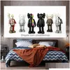 Tapisseries Tapestry Ins Tide Brand Kaws Sesame Street Digital Print Bedroom Wall Decoration Girl Per P O Bakgrund Tyg Drop Del Dhhcq