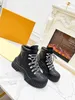 designer boots womens boot spring autumn fashion High top shoes 100% leather thick bottom letter Trainers platform woman Lace up short Sneakers size 35-41 With box
