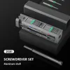 Schroevendraaiers Precisie schroevendraaier set 8/31 in 1 magnetische mini schroevendraaier set Torx hex boorbit geschikt voor mobiele telefoons horloges glazen reparatie gereedschap kit 230410