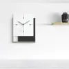 Wall Clocks Battery Powered Square Clock Modern Design Luxury Silent Living Room Minimalistic Orologio Da Parete Home AD50WC