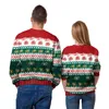 Damestruien 2023 jaar sweatshirt voor vrouwelijke mannen lelijke wintertruien met mouw oneck zachte kerstboom print pullovers maxi oversized 231110