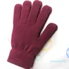 Cinco dedos Guantes Invierno Mujeres Hombres Pantalla táctil Mitones cálidos Punto grueso Otoño completo Muñeca corta Calentador de manos Navidad