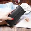 Brieftaschen Die koreanische Version der langen großen Kapazitäts-Volltonfarbe Litschi-Muster-Handy-Brieftaschen-Brieftasche-Frauen-Brieftaschen