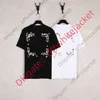 2023 marca manica corta estate cotone hip-hop maglietta da uomo maglietta casual coppia magliette corea piccoli fiori stampa O-collo top