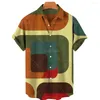 Men's Casual Shirts Male Shirt Oversized Plaid Floral Short Sleeve Tops Summer Holiday Buttons Social Luxury Clothing Men Hawaii 5XL