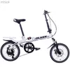 Pedais de bicicleta aluno bicicleta dobrável Variável Bike de freio a disco de velocidade Novo 16 polegadas M230410