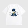 2023SS春/夏高品質デザイナーレタープリントTシャツコットンファブリックラウンドネックプルオーバー短袖ユニセックスTシャツスウェットシャツD355V5