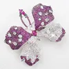 Brooches Beautiful Purple Crystal Zirconia Fashion Butterfly Brooch