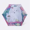 Umbrellas Cartoon Animals Umbrella Kids Girls Boys Digital Printing Folding Umbrella UV Protection Sunshade Umbrella Gifts For Children 231109