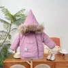 Jackets In stock Children's coat 2023 winter MAT Nordic style boy and girl hat three proof ski suit down jacket 231109