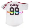 Manny Ramirez Jim Thome Indians Ricky Vaughn Throwback Baseball Jersey 1995 World Series Jose Ramirez Kenny Lofton Albert Belle Frank Robinson Vizquel Size S-4XL