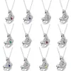 Pandoras Kolye Pandoras'ın Sterling Silver S925 Yıldız Dili Dilek Doğum Günü Taşı Kolye En İyi Arkadaşlar İçin Hediye Pandoras Kutusu Takımları Kolye Pandor