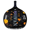 テニスラケットHOOWAN BUCKMIE 18K Pro Beach Tennis Racketカーボンファイバー18Kブランドビーチテニスパドル高度な攻撃のための20mm 231109