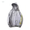 Men's Hoodies Sweatshirts Ka Clam's New Kirin Arm Letter Printed Hooded Plush Sweater Trend Men and Women's Casual Couple Hoodie