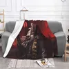 Blankets Inspirational Gifts For Friend Game Anime Alucard Castlevania Throw Blanket Bed Micro Fleece