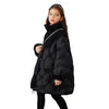 Jaquetas crianças inverno para baixo jaqueta de algodão cordeiro lã menina roupas longas crianças roupas pretas engrossar quente parka snowsuit outerwear tz2 231109