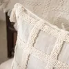 Kudde Tufted Cover Boho Throw Tassels For Home Decoration vardagsrum sovrum soffa soffa fyrkantig runda 45x45 cm