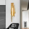 Muurlampen moderne creatieve gouden onregelmatige bedreuzen LED lichte kunst messing woonkamer el slaapkamer decoratie sconce verlichting verlichting